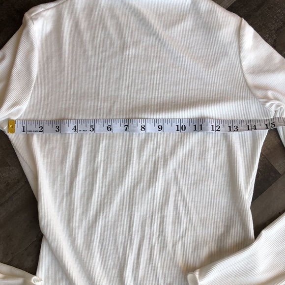 Shein off white ribbed body suit - Picture 5 of 9